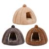 Deep Sleep Comfort In Winter Cat Bed Little Mat Basket for Cat's House Semi-closed Pets Tent Cozy Cave Cat Beds Indoor