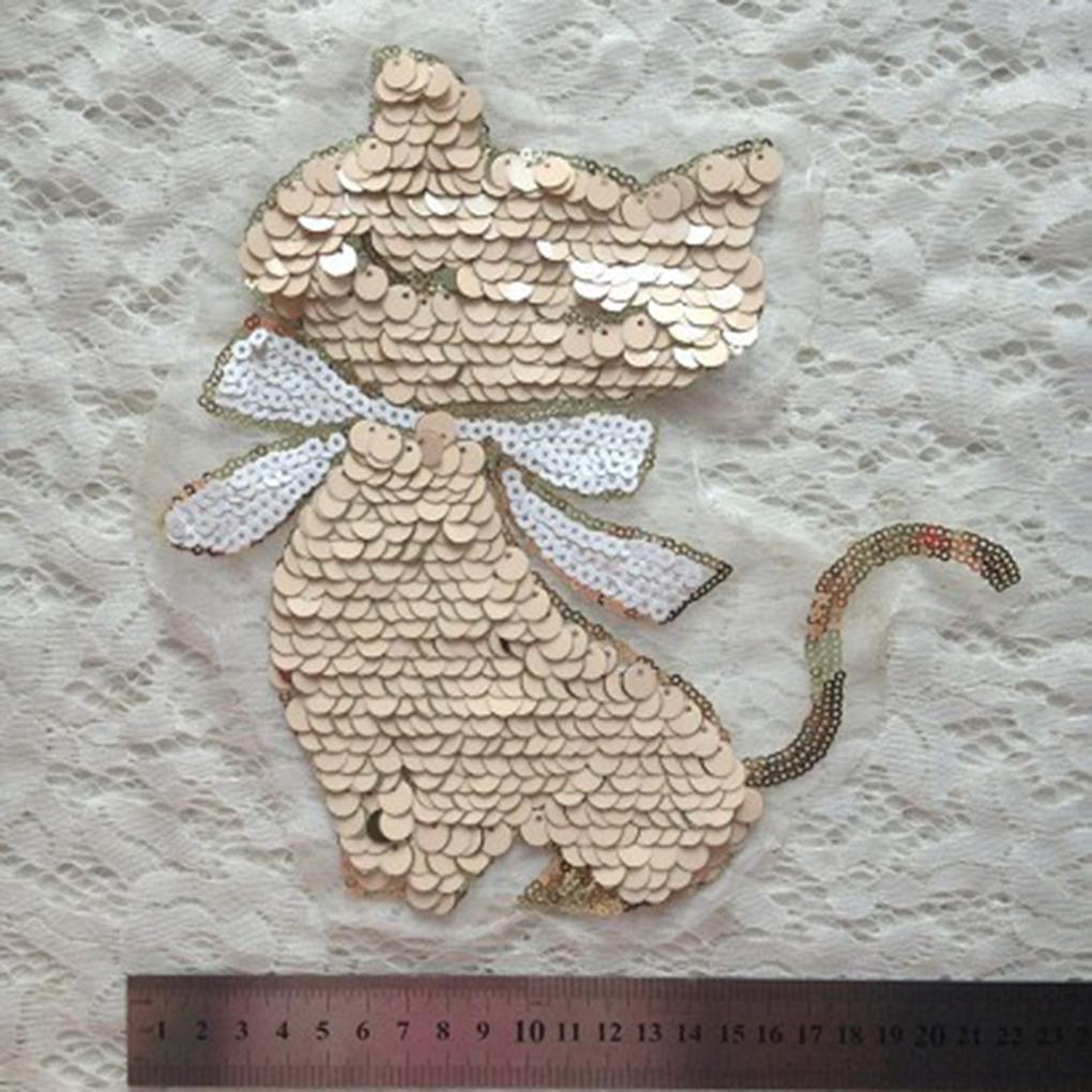 Мультяшный узор DIY блестки нашивки на одежду свитер аппликация ремесло костюм паста аксессуары