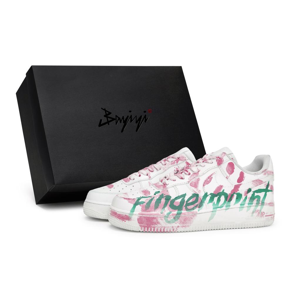 Nike Air Force 1 Специальная коробка для обуви Нескользящая Устойчивая к истиранию Низкие кеды для скейтбординга Унисекс Белый Розовый Зеленый CW2288-111(Team80-S-BOX)