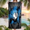Полотенце для пляжа Atalanta FC с принтом, быстросохнущее, из микрофибры, впитывающее, портативное, для путешествий, для плавания