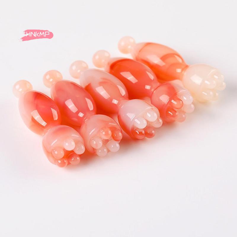 1Pcs Lotu Seedpod Shape Massager Facial Physiotherapy Tool Resin Gua Sha Face Skin Care Massage Stick Smooth Face Massage Tool