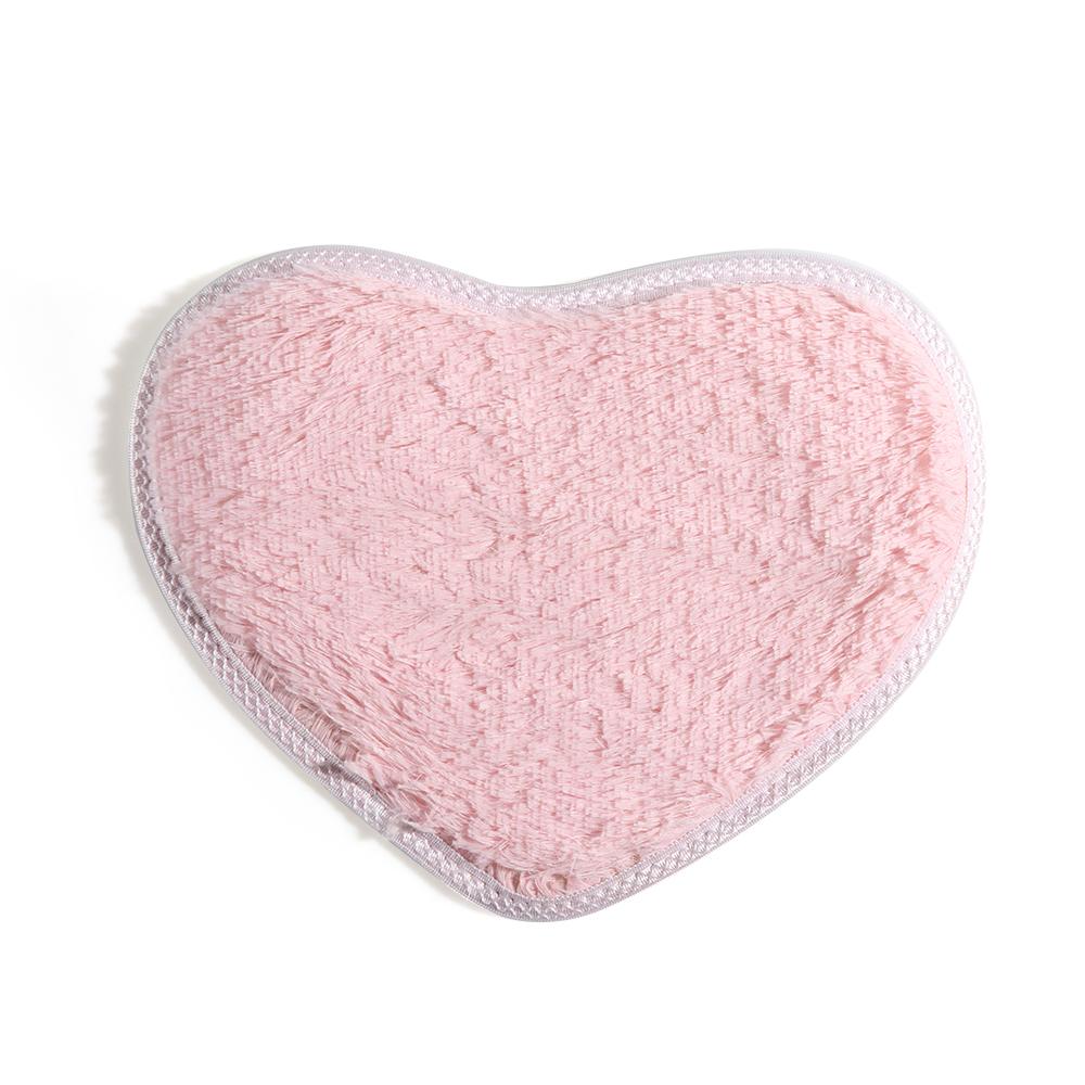 40x30cm Fashion Soft Nonslip Floor Memory Foam Flannel Carpet Bath Rug Heart Mat