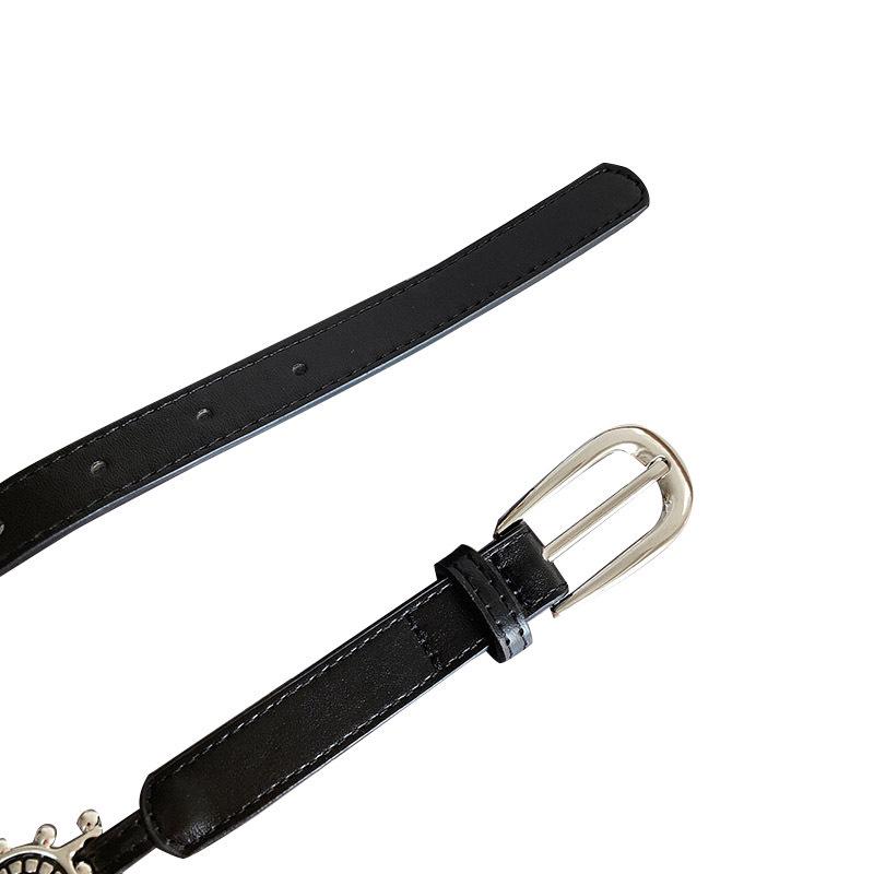 Винтажный резной кожаный пояс - Универсальный дизайн высокого класса для джинсов