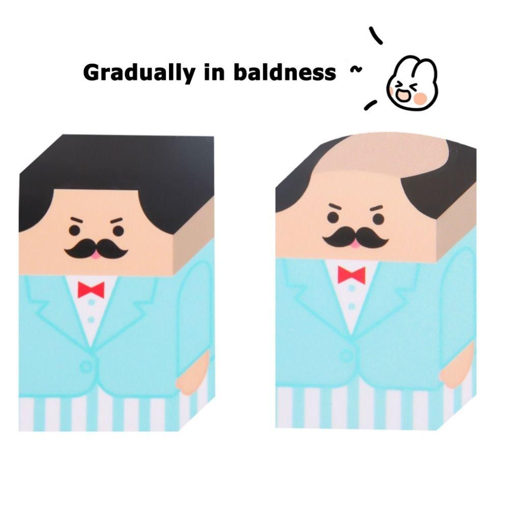 Bald Man Bald Man Eraser Cute Cartoon Pencil Rubber Cute Pencil Eraser  Learning Prize