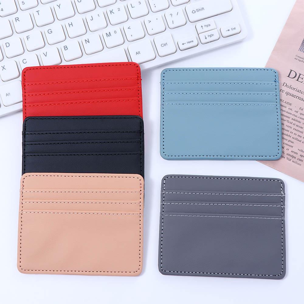 Card Credit Card ID Card Slim Billfold Short Purse Multi Slot Card Holder Women Men Short Wallet