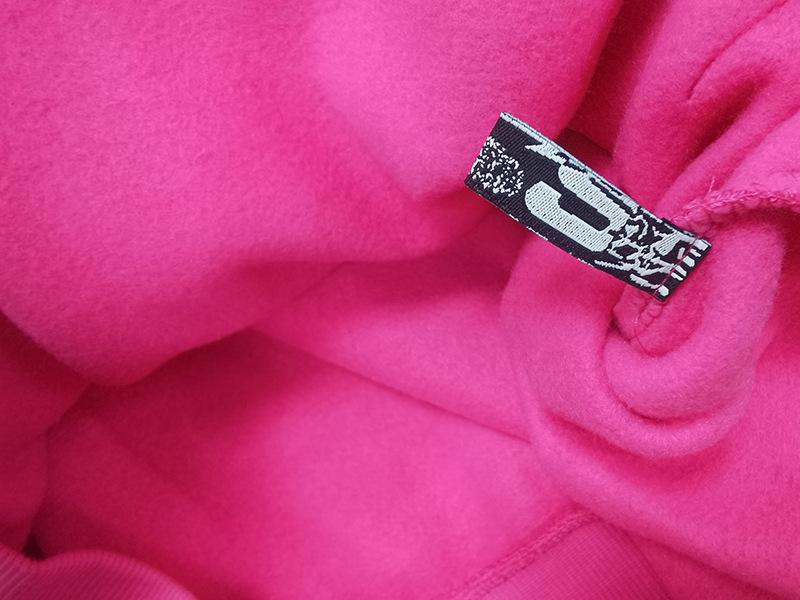 Heavyweight Spider Web Foam Print Fleece Hoodie (450G)