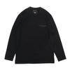 Логотип Лонгслив Крой и Сшивание Черный ЛОГОТИП LS TEE [Wisely] Мужская Футболка je9280-appa24