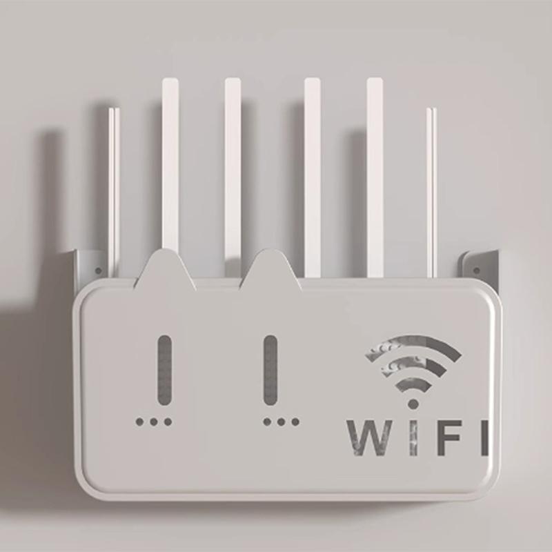 1 шт. настенный беспроводной маршрутизатор Wi-Fi, полка, ящик для хранения, органайзер из АБС-пластика, кабель, кронштейн для питания, органайзер, ящик для домашнего декора