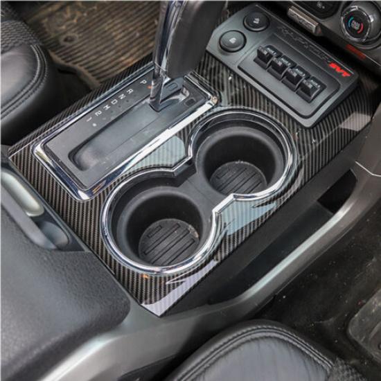 Gear Shift Panel Trim Decor Cover For Ford F150 Raptor 2009-2014 Carbon Fiber