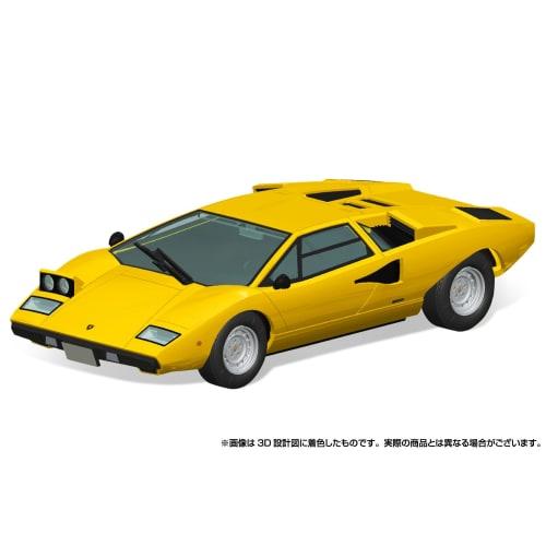 Aoshima Bunka Kyozai (AOSHIMA) 1/32 The Snap Kit Series Lamborghini Countach LP400 Yellow Pre-Colored Plastic Model Kit 20-B