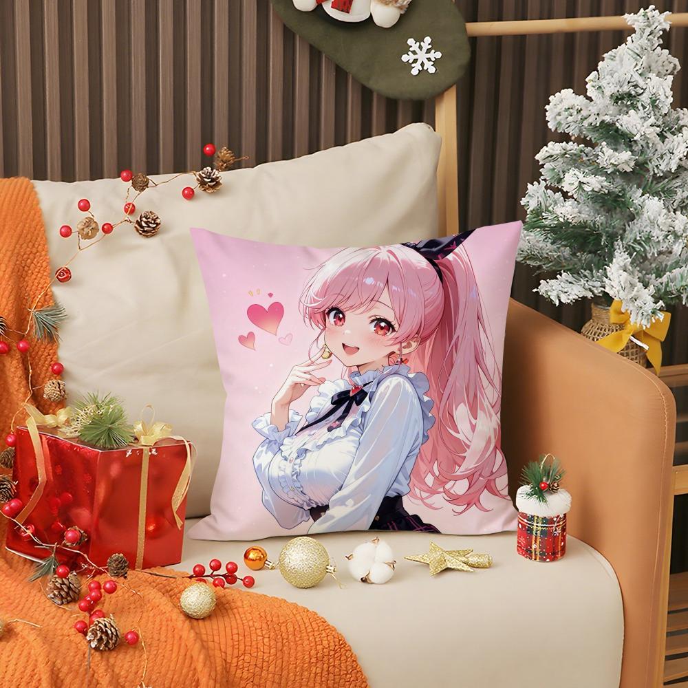 Chocola Nekopara Аниме Наволочка Двусторонняя Удобная Наволочка Подходит для Автомобиля Дивана Спальни и Других Сцен