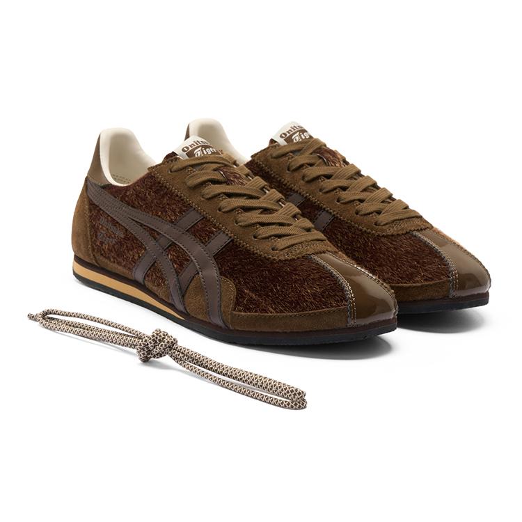 ONITSUKA TIGER Runspark Classic Retro Прочные Низкие Повседневные Кроссовки Унисекс Коричневый 1183C536-200