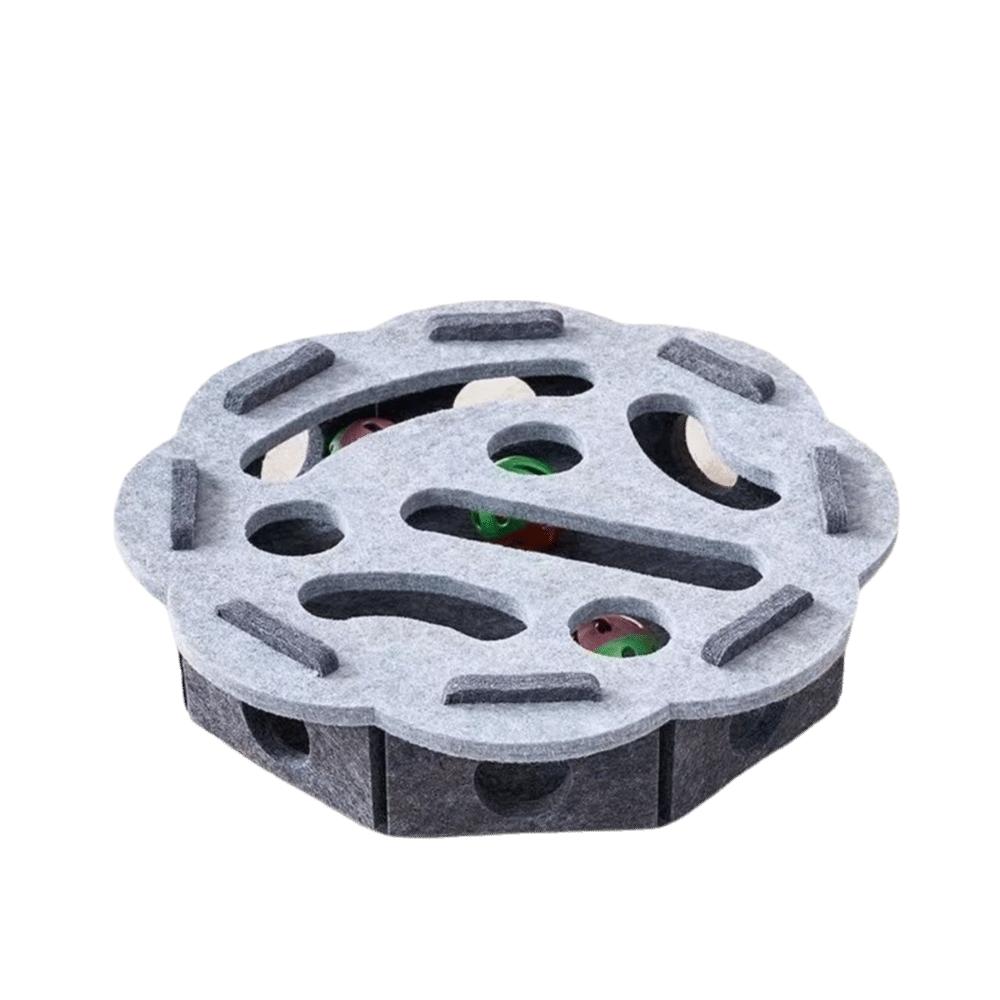 Felt Cat Puzzle Box Compact Size Cat Exercise Toy Durable Pet Entertainment Supplies  Kitten