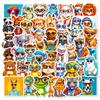 50 Small Pet Stickers with Glasses In Animals with Glasses Doodle Cartoon Waterproof Suitcase Water Cup Refrigerator Stickers