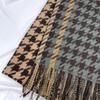 Matching Scarf Women's Autumn and Winter New Imitation Cashmere Fringed Shawl Korean Version Warm and Thickened Scarf
