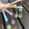 1Pc Flower Pendant Pen Creative Glowing Light Bulb Pen Black Pen Korean Small Fresh Gel Pen Signing P