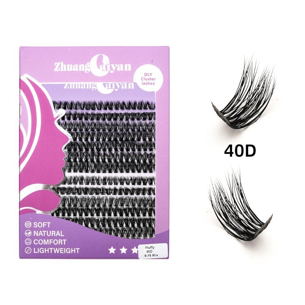 30P/60P/80P/100P Fluffy False Eyelashes Segmented Eyelashes Bundles  Grafting Lashes