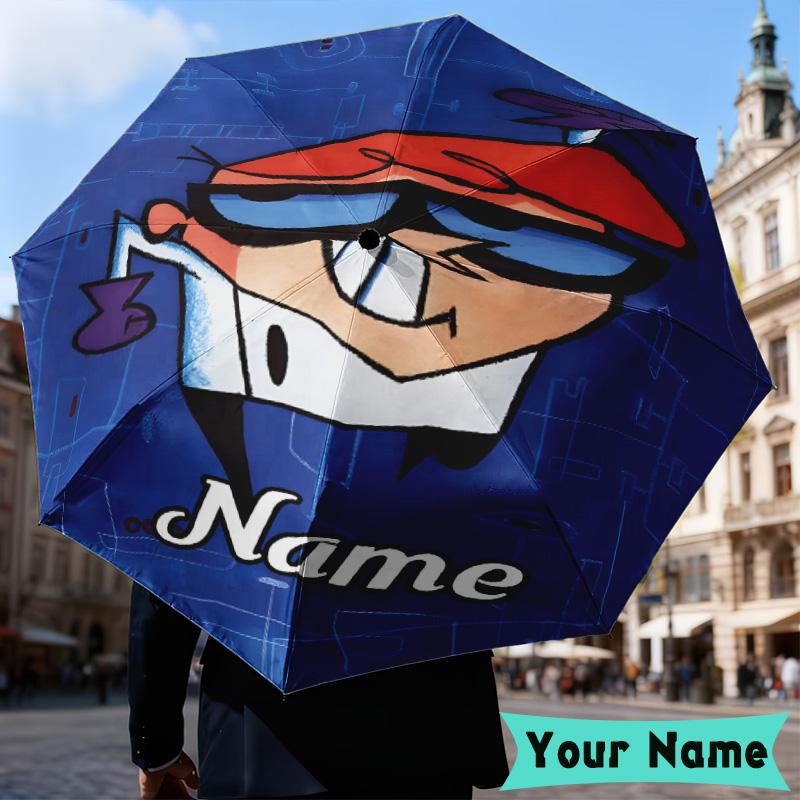 Custom Name Magical Adventure Friends Umbrella, Foldable Umbrella Suitable for Outdoor Shopping Travel Sports, Exquisite Gift for Family