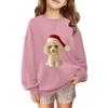 Children's Fashionable Casual Long-sleeved Loose Christmas Print Pullover Sweatshirt