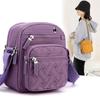 Mobile Phone Bag Women Shoulder Bag Small Purse Handbag Nylon Waterproof Embroidery CrossBody Bag Ladies Messenger Bag