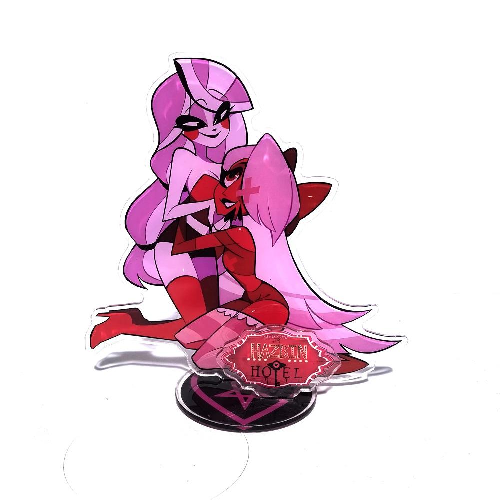 15СМ Фигурка Hazbin Hotel Helluva Boss Стенд Акриловые Фигурки Вагги Настольная Подставка Фигурка Набор Украшений Подарки