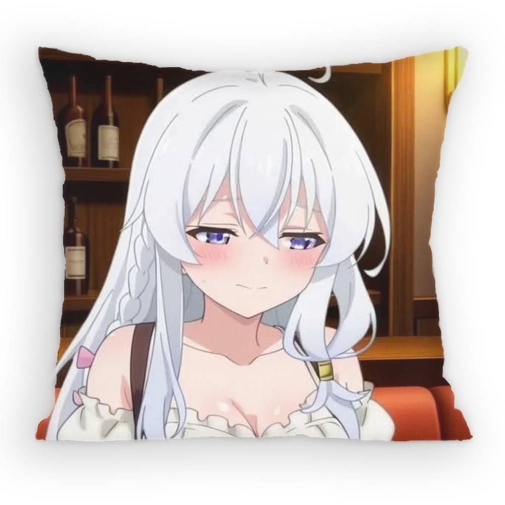 Wandering Witch The Journey Of Elaina Anime Girl Pillow Case Sofa Living Room Bedroom Headboard Cushion Square Cushion Nap Time