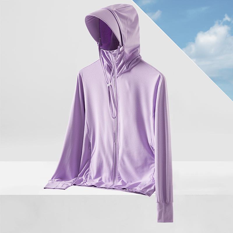 UPF50+ Ice Silk Sun Protection Jacket with Detachable Hood - Breathable Anti-UV Outerwear for Men and Women