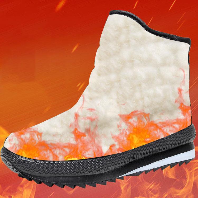 WTEMPO Мужские зимние ботинки 40–47, непромокаемые однотонные зимние ботинки, мужские повседневные легкие ботильоны, уличные теплые зимние ботинки