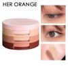 HER ORANGE~ Light Wind Floating Surplus Three Color Eyeshadow Palette Three-layer Sandwich Bento Box Pearl Matte Fine Glitter Large Sequins