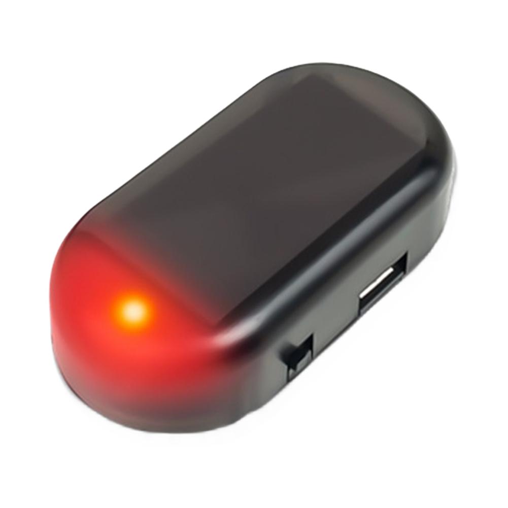 Имитация фиктивной сигнализации на солнечной батарее, супер яркая беспроводная предупреждающая противоугонная лампа, синяя/красная светодиодная поддельная охранная лампа