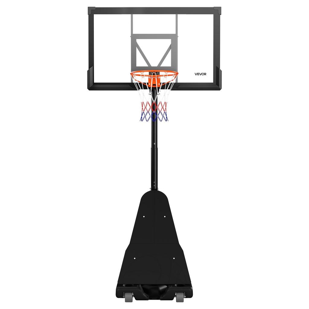 Portable Basketball Stand, 3.05m Height Adjustment Basketball Hoop & Goal, Basketballs Hoop Outdoor with 1270mm PC Backboard for Kids, Adults in