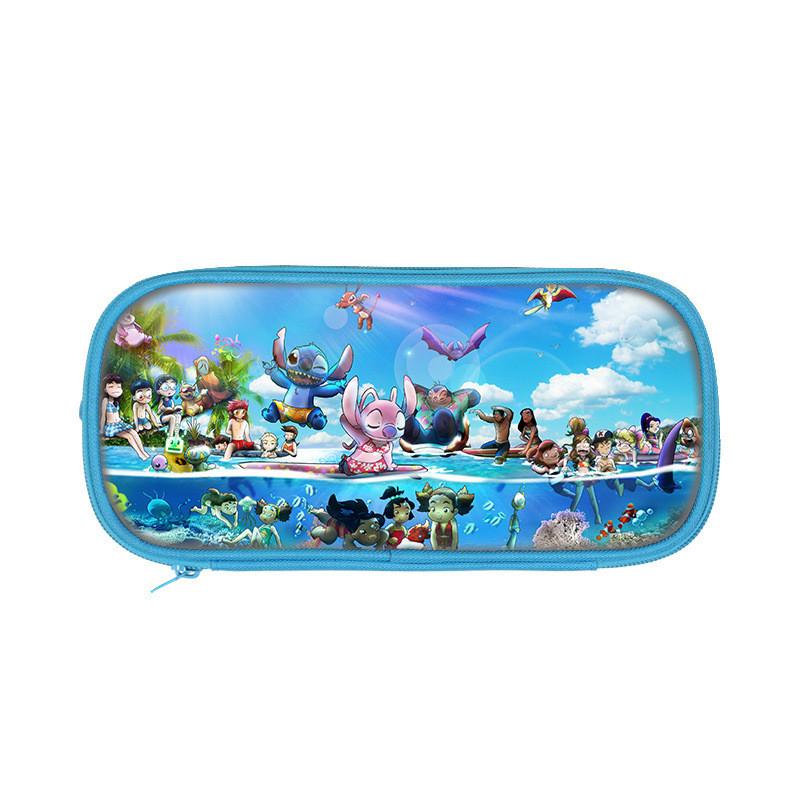 Stitch Double Compartment Gift Pencil Case With Spacious Storage For Children And Teens