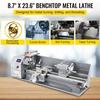 Mini Metal Lathe 750W Variable Speed Metal Lathe 50 to 3000Rpm Milling Precision Lathe 220 x 600mm for Metal Metal Lathe for Counter Face Turning