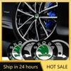 Car Sticker 2026 Hot 4Pcs 56mm Car Hub Cap Badge Logo Decal For Skoda Octavia KAMIQ KODIAQ SUPERB RAPIDFABIA YETI Wheel Sticker 