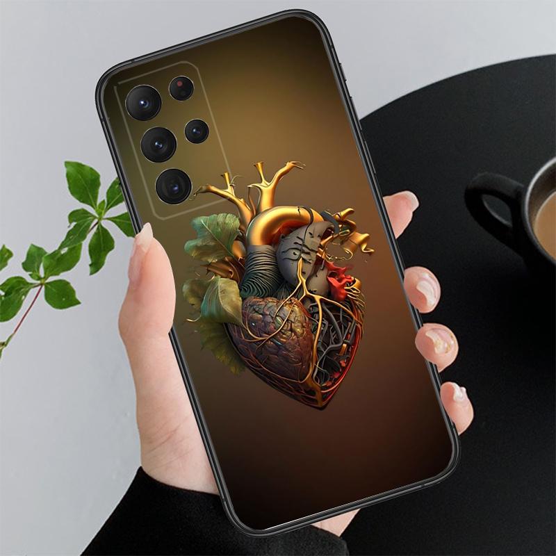 Heart Flower Art Phone Case For Samsung A52S A21S A33 A23 A13 A14 A32 A52 A53 A54 A51 A71 A15