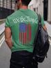 2026 Mens Independence Day T Shirt Summer Holiday Short Sleeve TShirts Casual Tops Tees New