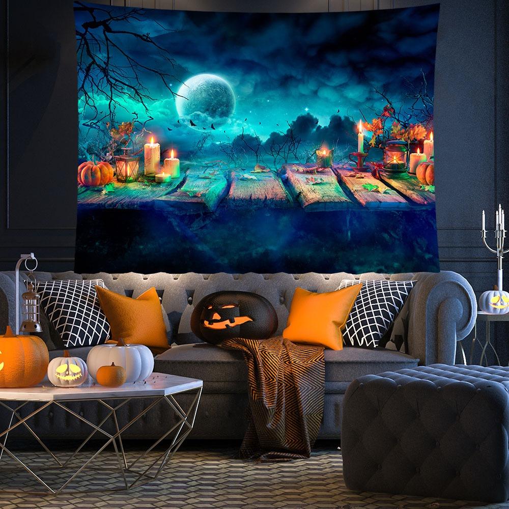 Новый фон для вечеринки в стиле ужасов на Хэллоуин, украшение на ночь ужасов, баннер, подвесная ткань, атмосфера, ткань, украшение для дома