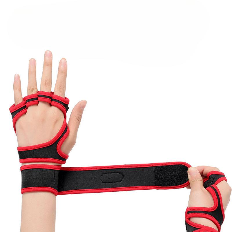 Фитнес-перчатки для мужчин и женщин, для езды на открытом воздухе, износостойкие, для тренировок с гантелями, йоги, дышащие, с открытыми пальцами, спортивные перчатки