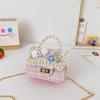 Shoulder Handbag Pearl Bag With Lightweight Pu Material Chain Bag Kids For