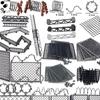 Prison Fence Building Blocks Barbed Wire Protection Net Military Base Scene Accessories Police Figures Parts Cage Bricks