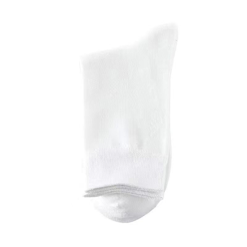 Мужские универсальные черные носки средней длины — однотонные, дезодорирующие, впитывающие пот, идеально подходят для весны, осени и лета.