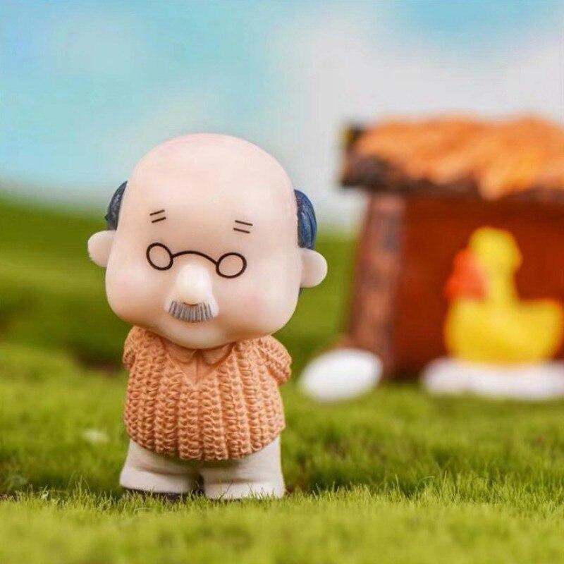 Мини-фигурки пар, сделай сам, бабушка, дедушка, милая пара, сказочный орнамент, украшение для торта, миниатюрное украшение для дома и сада, подарки