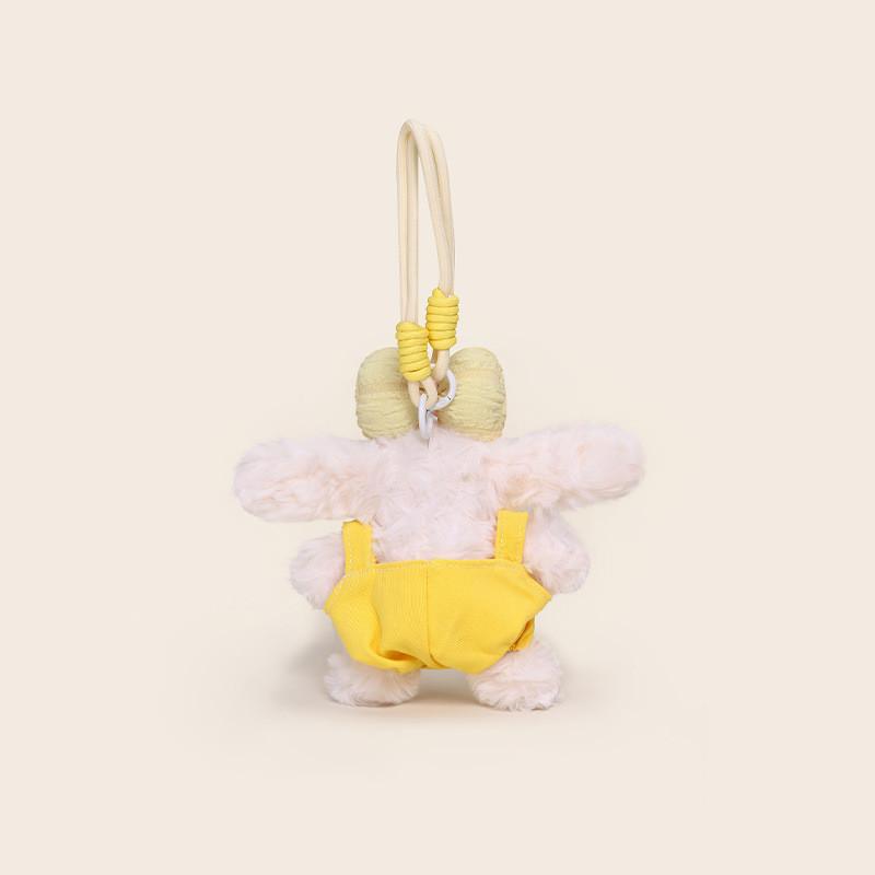 Lop Ear Rompers Cartoon Plush Keychain Healing Doll Bag Decoration Daily Use