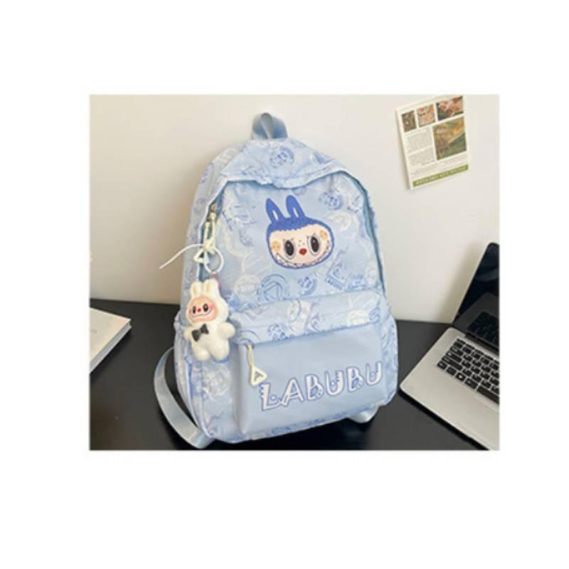Cartoon Pattern Highcapacity Nylon Backpack Print Designs Girl Student Bag