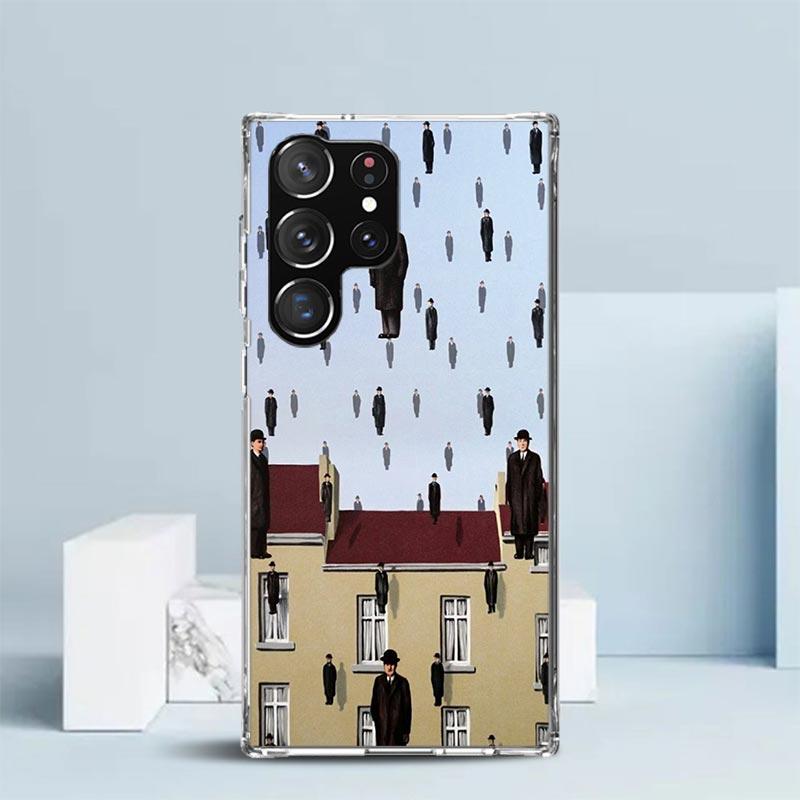 Rene Magritte Art Phone Case For Samsung Galaxy S24 S25 Edge S26 Ultra S22 S23 Plus S21 + S20 FE Soft TPU Back Cover Galaxy S22