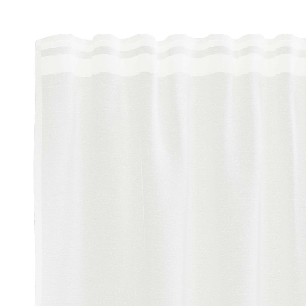 Lace Curtain with Curtains Floral White 200 x 400 cm Polyester