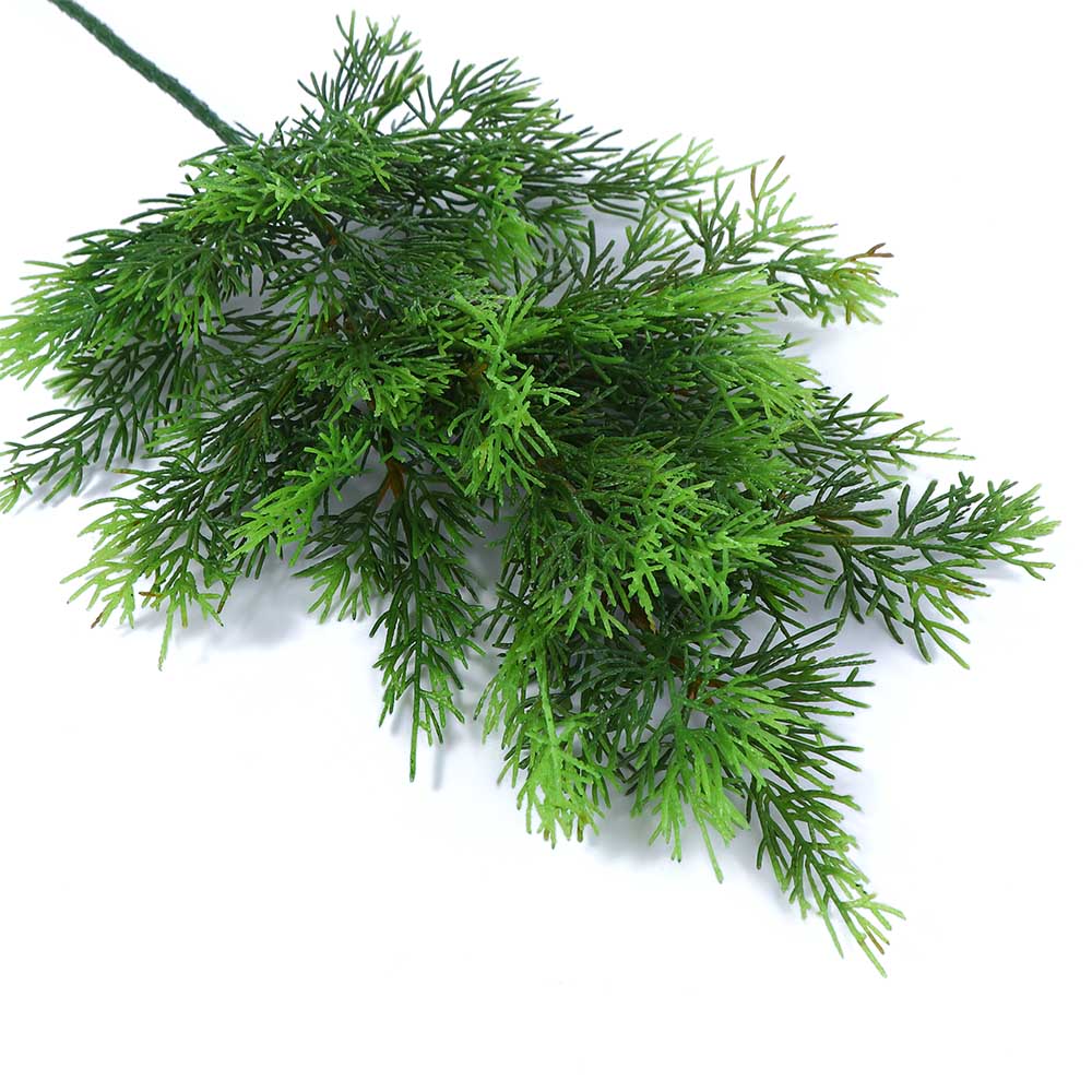 Accessories Home Decor Xmas Pines Cypress Leaf Artificial Plant Pine Needle Leaves Leaves Branch