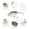 5 шт. плавающих биомиметических приманок-цикад, динамично двигающиеся крылья и тройные крючки 3X повышенной прочности, 50 мм 6 г ультрареалистичная приманка-насекомое