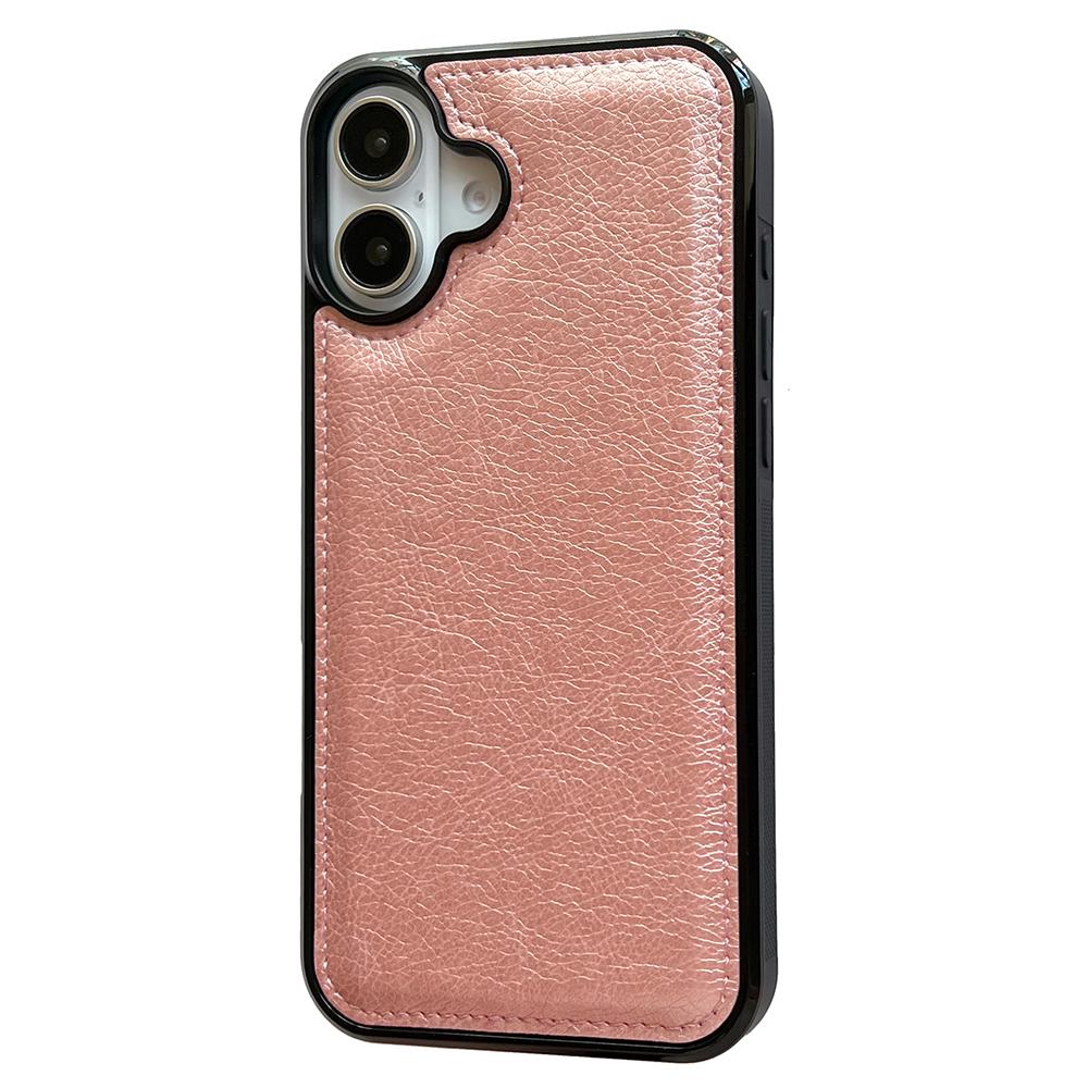 Чехол для iPhone 17 из ПУ-кожи с текстурой теленка, задняя крышка для телефона с защитой от отпечатков пальцев