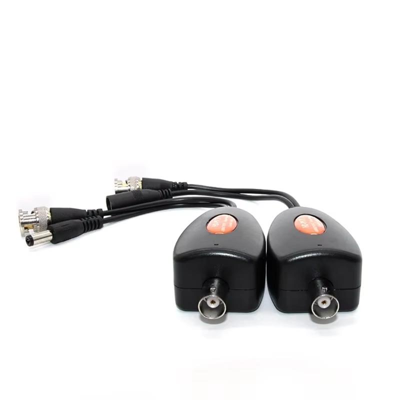 1-канальная система питания по коаксиальному кабелю для камер видеонаблюдения AHD/CVI, блок питания, коаксиальные видеопередатчики, до 400 м